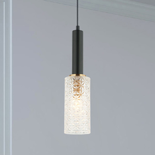 Cleo Glass & Iron Pendant Light