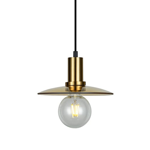 Chapeau Glass & Iron Pendant Light