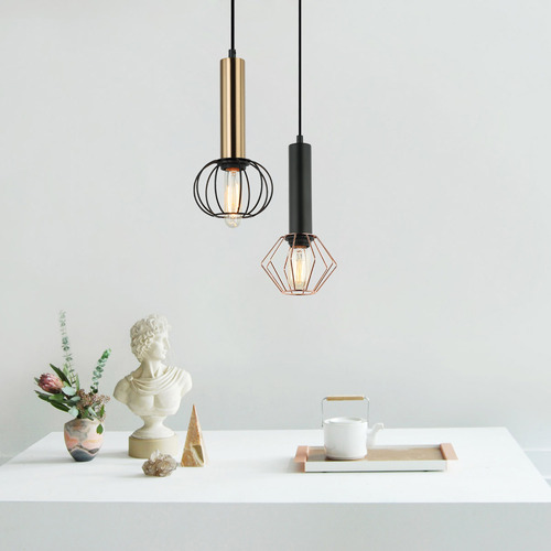 Matte Black Corazon Diamond Pendant Light