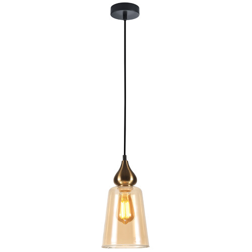Jerez Glass & Iron Pendant Light