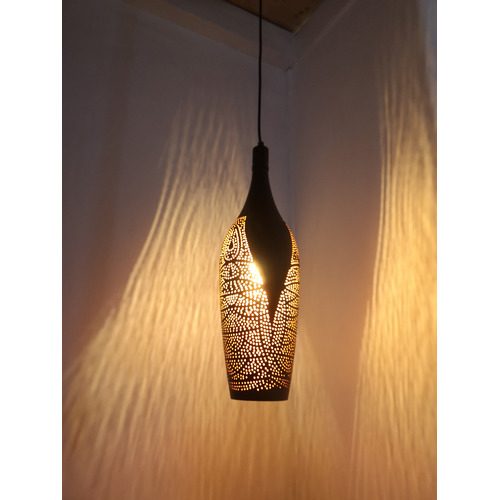 Marrakesh Bottle Iron Pendant Light