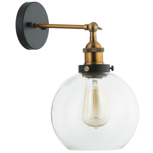 Pesini Glass & Iron Wall Light