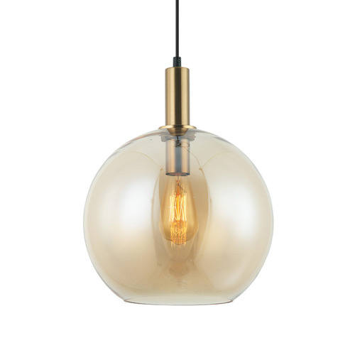 Lunescent_Lighting Patera Glass & Iron Pendant Light | Temple & Webster