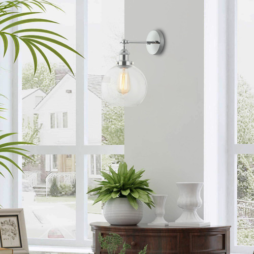 Pesini Glass & Iron Wall Light
