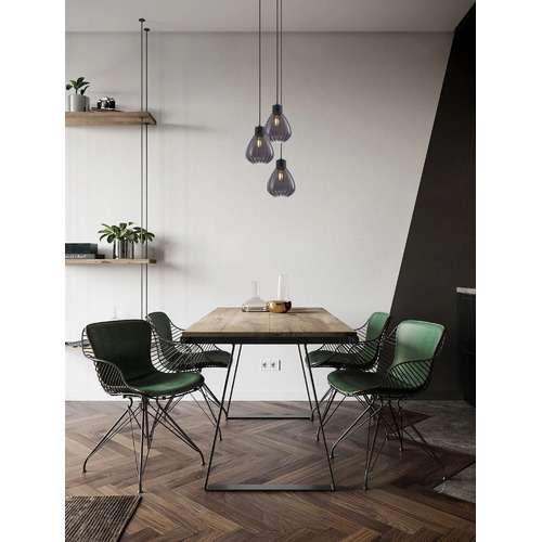 Tulip Glass & Iron Pendant Light