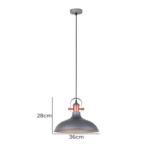 Eamont-1-Light-Metal-Pendant