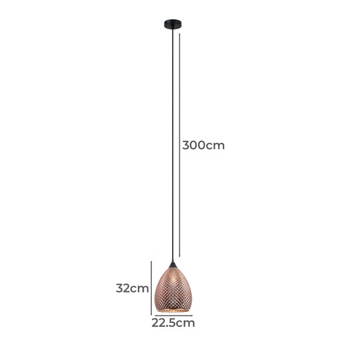Rictus-32cm-Glass-Pendant-Light
