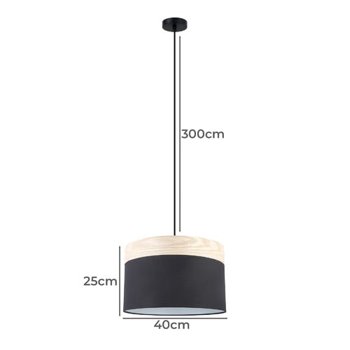 Tambura-Wood-Veneer-Trim-Large-Pendant-Light