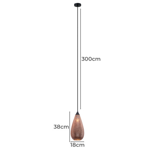 Rictus-38cm-Glass-Pendant-Light