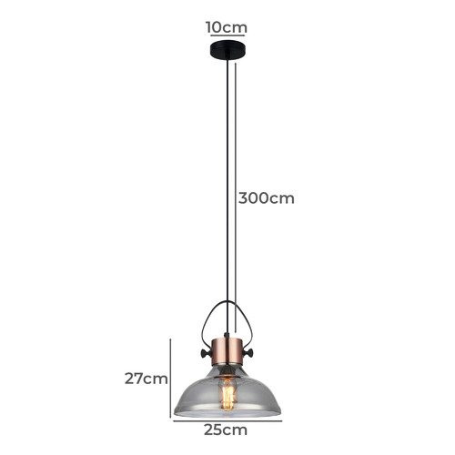 King Swindale Glass Pendant Light