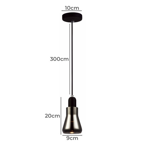 Dragley ES 1 Light Glass Pendant Light
