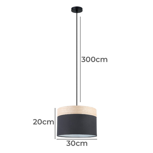Tambura-Wood-Veneer-Trim-Medium-Pendant-Light