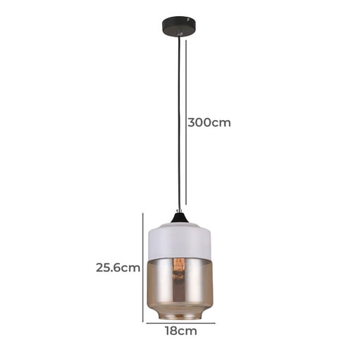 Amber Casa 18cm Glass Pendant Light