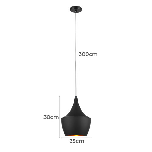 Caviar 25cm Aluminium Pendant Light