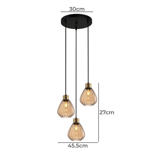 Tulip-Iron-3-Light-Pendant