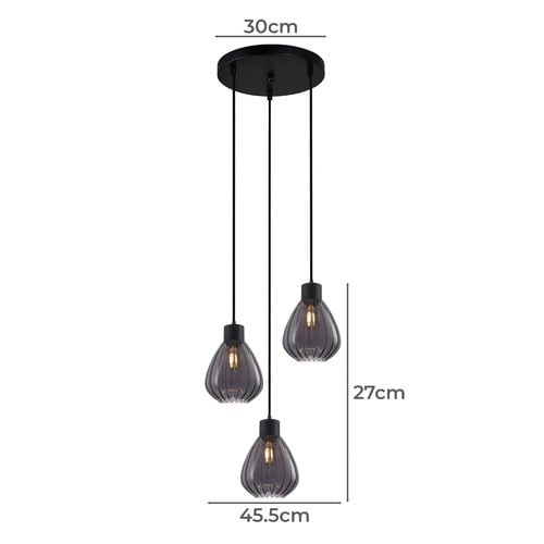 Tulip-Iron-3-Light-Pendant