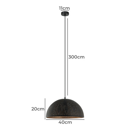 Marrakesh Dome Iron Pendant Light