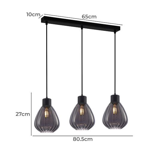 Tulip-Glass-and-Iron-3-Light-Pendant