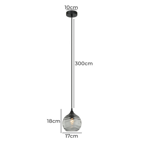 Marbre-Iron-Glass-and-Iron-Pendant-Light