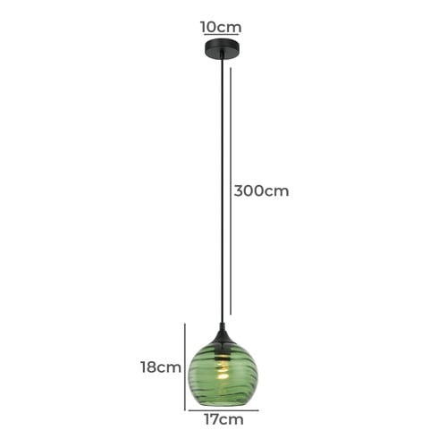 Marbre-Iron-Glass-and-Iron-Pendant-Light