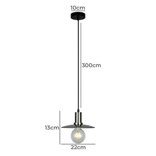 Chapeau-Glass-and-Iron-Pendant-Light