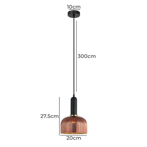 Vintaj-Dome-Glass-and-Iron-Pendant-Light