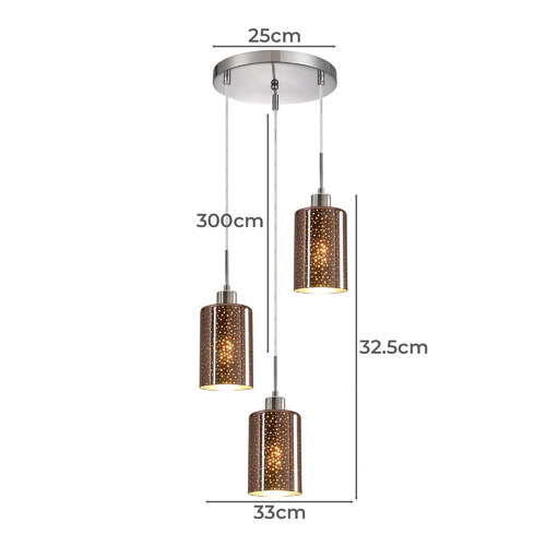 Dotted-Espejo-3-Light-Pendant
