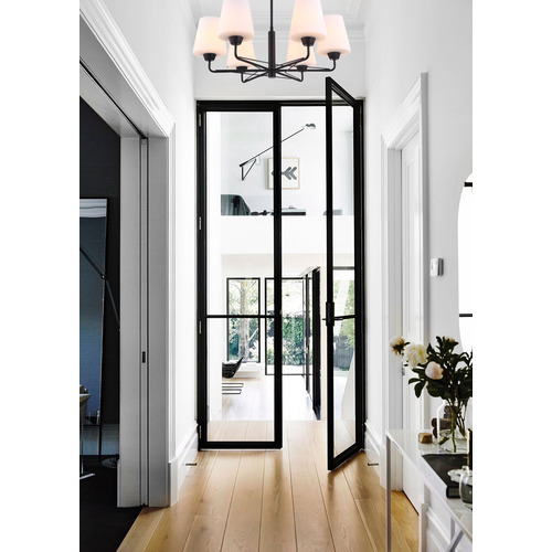 Abbey 6 Light Glass Pendant