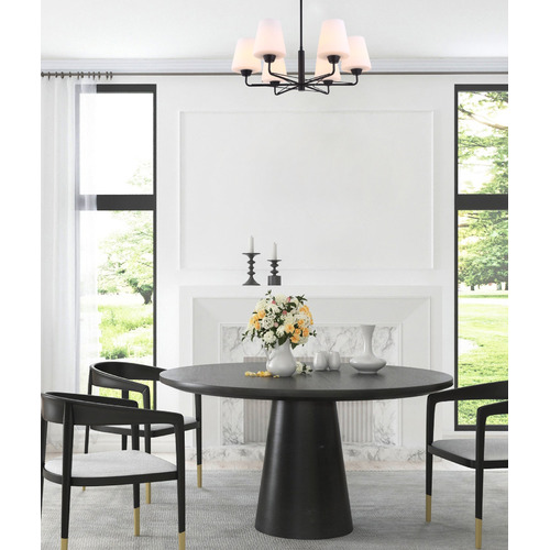 Abbey 6 Light Glass Pendant