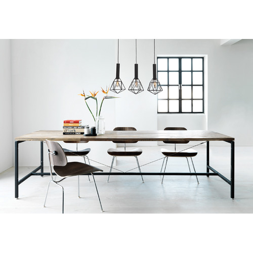 Band 40cm 3 Light Iron Pendant