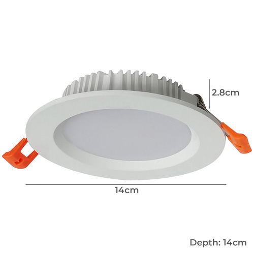 White Round W LED Fixed Downlight