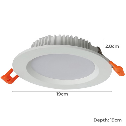 White Round W LED Fixed Downlight