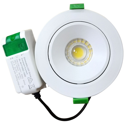 White Round 8W LED Fixed Downlight