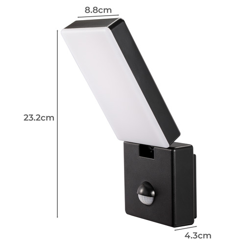 Lunescent_Lighting Adjustable LED Security Light with Sensor Temple