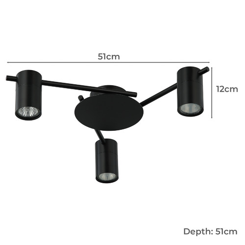 Adjustable 3 Light Spotlight