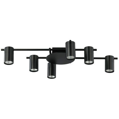 Black Adjustable 6 Light Spotlight