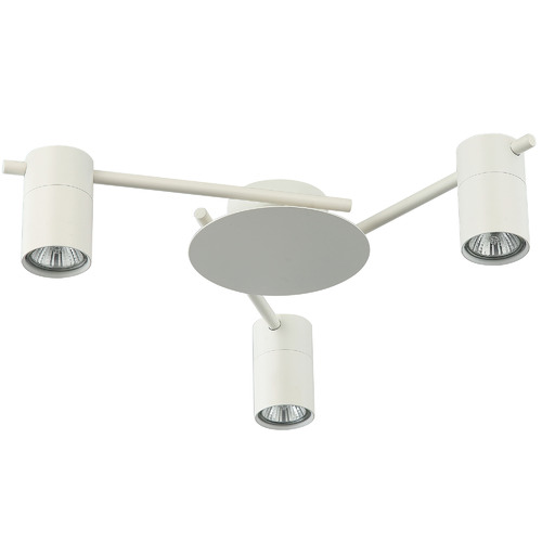 White Adjustable 3 Light Spotlight
