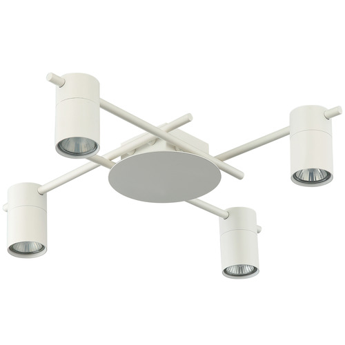 White Adjustable 4 Light Spotlight