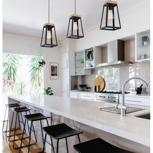 Derwent 1 Light Iron Pendant