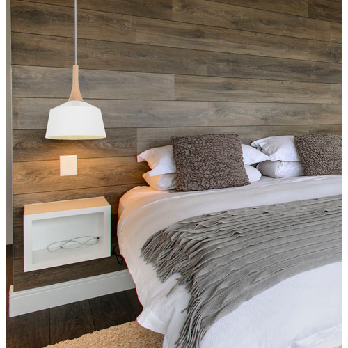 Blackhazel 1 Light Steel & Wood Pendant