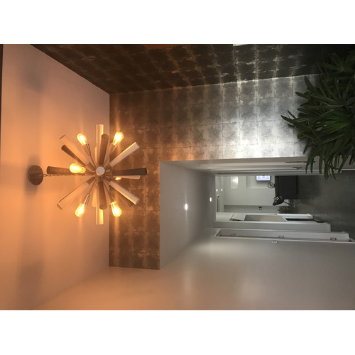 Thacka 5 Light Metal & Wood Pendant