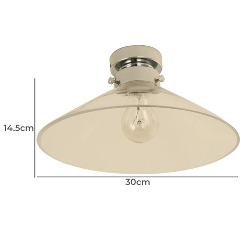 14.5cm DIY Glass Batten Light
