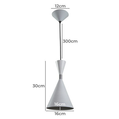 Esk 1 Light Aluminium Pendant