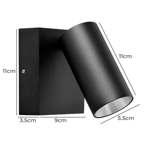 Single Adjustable LED Pillar Light with Sensor
