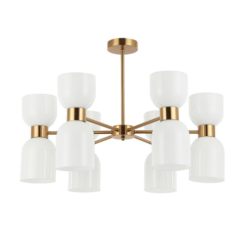 Clessidra 12 Light Glass & Iron Pendant