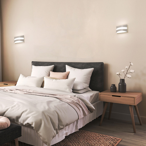 Cardiff Up/Down Tri-Colour LED Wall Light | Temple & Webster