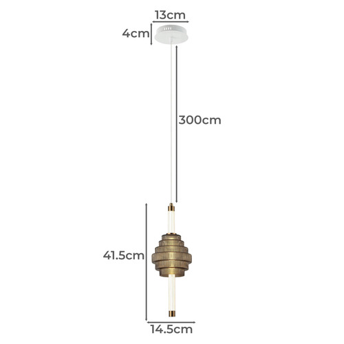 Prescott Spinning Top LED Pendant Light