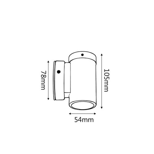 MR16 Fixed Outdoor Wall Light