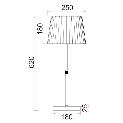 62cm Raidan Adjustable Table Lamp