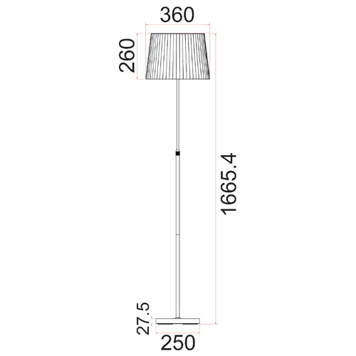 167cm Raidan Adjustable Floor Lamp